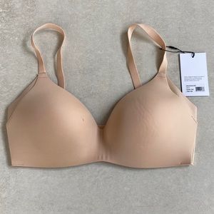 Knix Wingwoman Contour Bra Size 4 Nude Beige C or D Cup